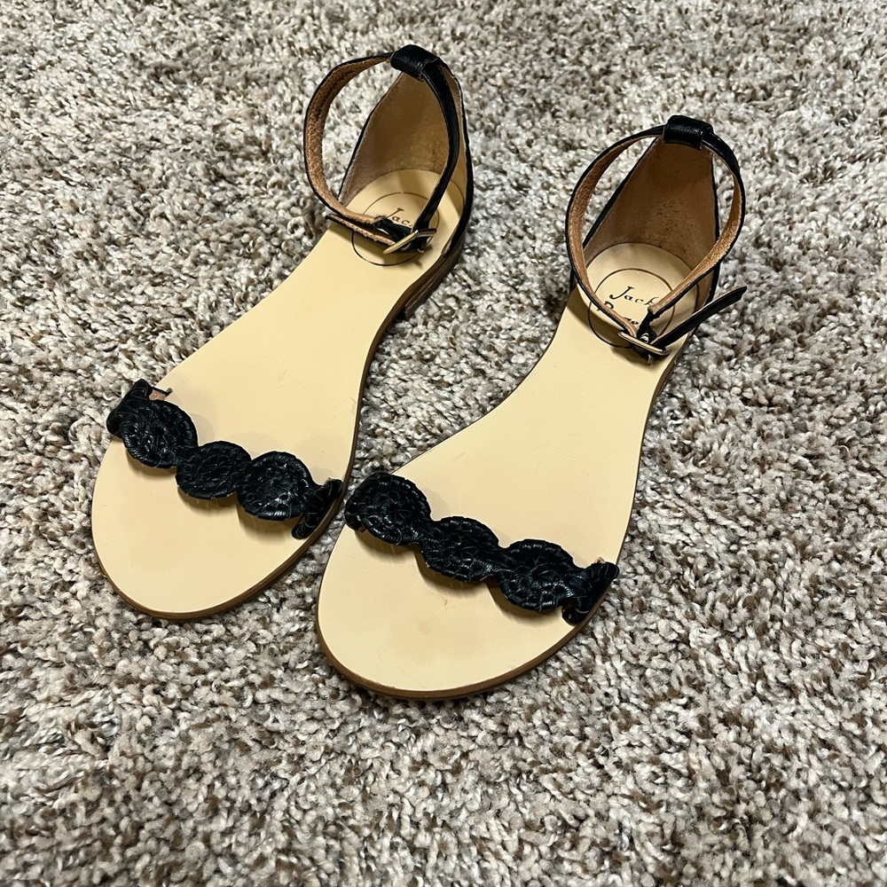 Jack Rogers Black Sandals